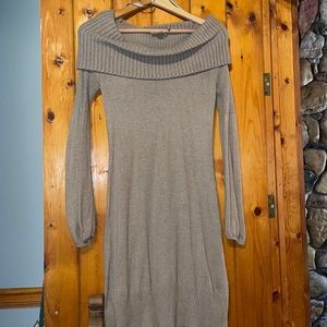 Oversized Cowl Neck Sweater Dress